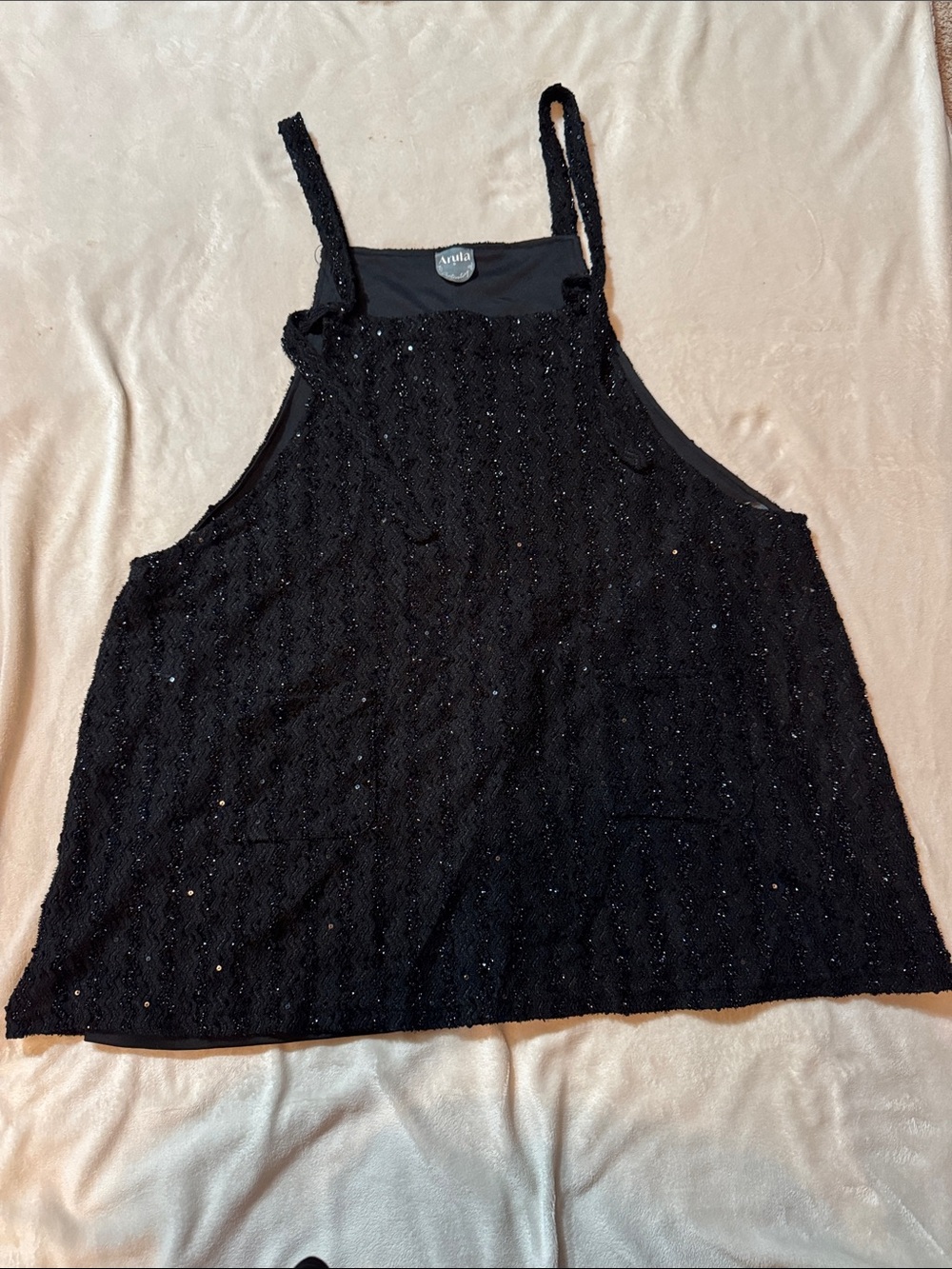 ARULA Black Sequin dress